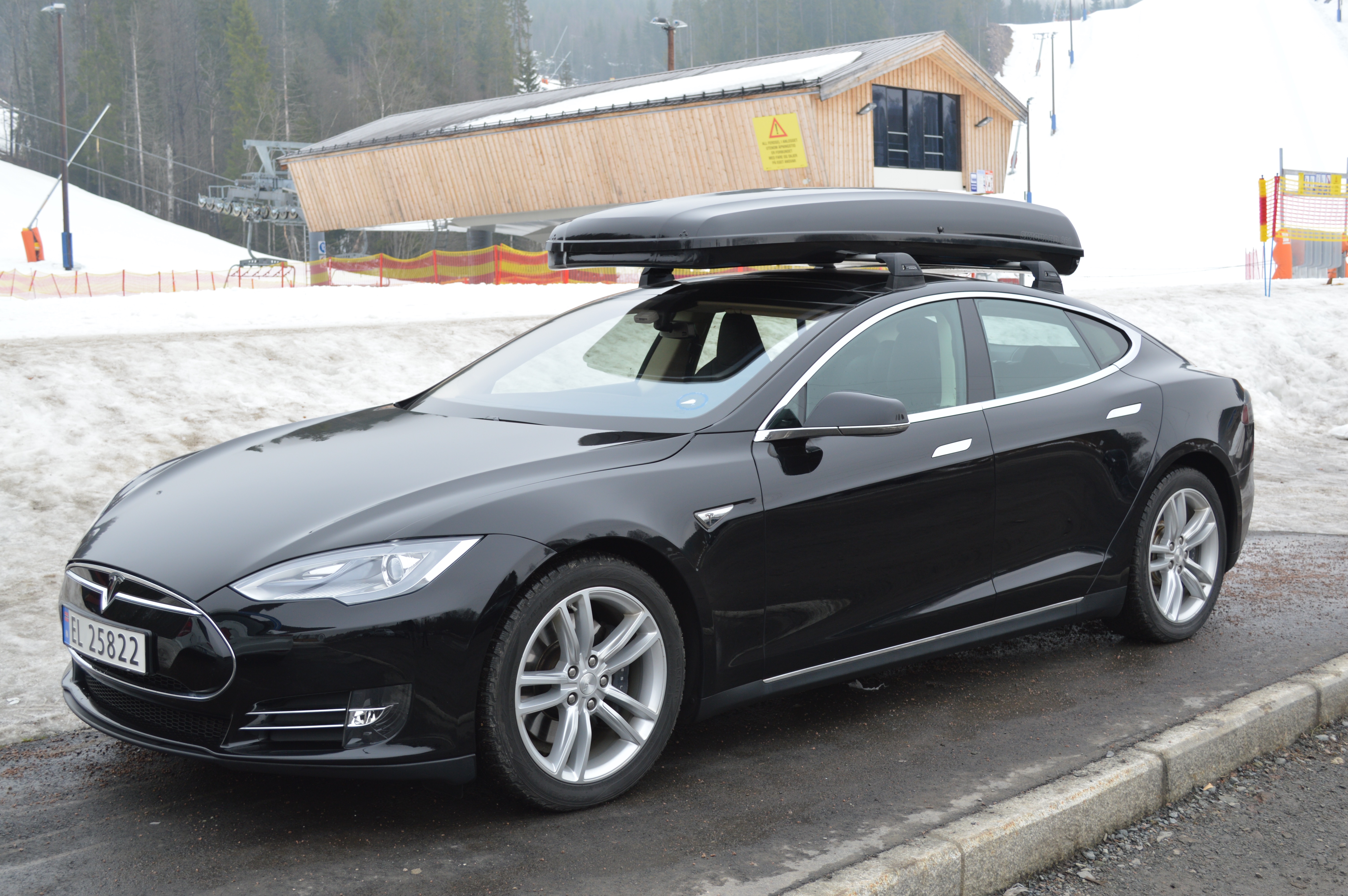 Tesla Model S, with Skiguard 830 Sport